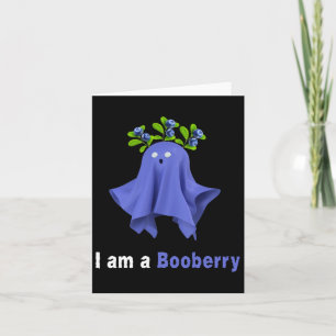 Halloween Blueberry Costume Ghost Funny Blueberry Karte