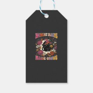 Halloween-Blumen-Hexe-Katze-Magie Geschenkanhänger