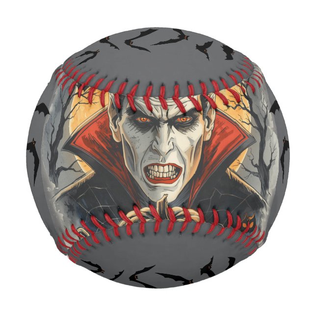 Halloween, blutdürstiger Vampir  Baseball (Vorderseite)