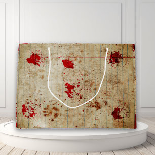 Halloween Blutiges Rotes Blut Schrecklich Große Geschenktüte