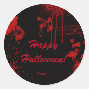 Halloween-Blutspritzer-Kostüm Party-Favor Runder Aufkleber