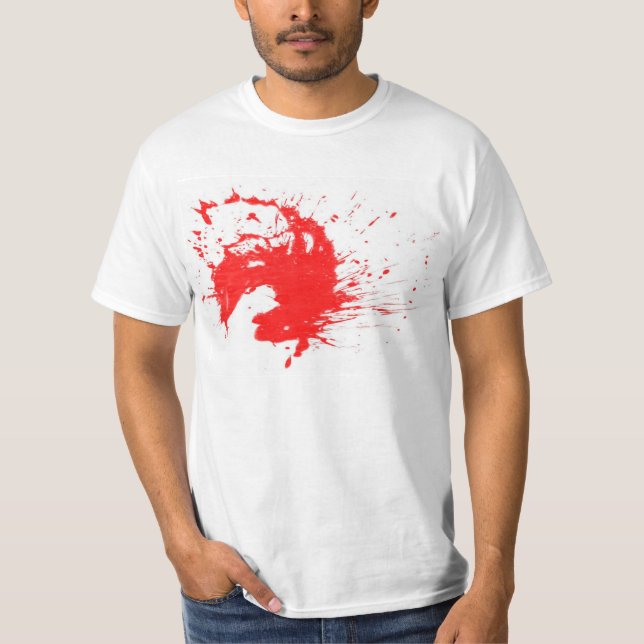 Halloween BlutSpritzer T - Shirt (Vorderseite)