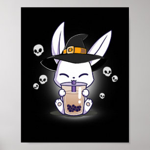 Halloween Bo Bunny Kawaii Anime Witch Bunny Bo Poster
