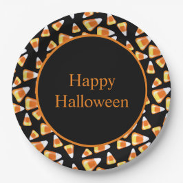 Halloween-Bonbons, lustige Leckereien mit Süßigkei Pappteller
