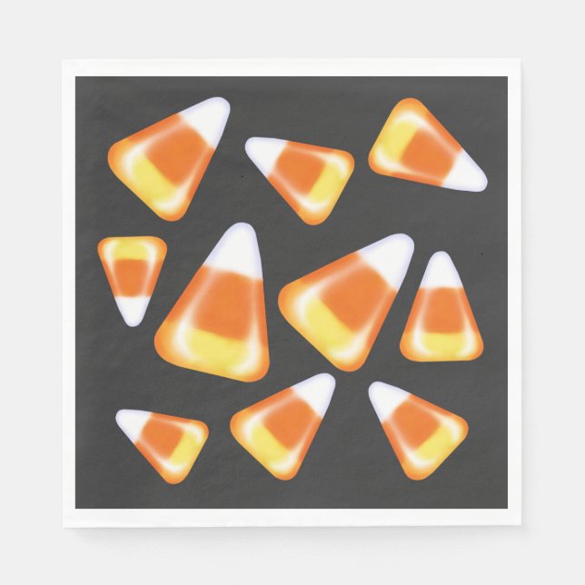 Halloween-Bonbons, lustige Leckereien mit Süßigkei Serviette (Vorderseite)