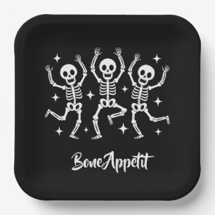 Halloween Bone Appetit Pappteller