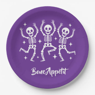 Halloween Bone Appetit Pappteller
