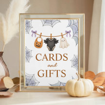 Halloween Boo 8x10 Karten & Geschenke Tischschild