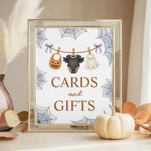 Halloween Boo 8x10 Karten & Geschenke Tischschild Sockelschild