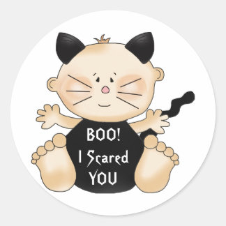 Halloween BOO Baby Boy Costume de chat Stickers am