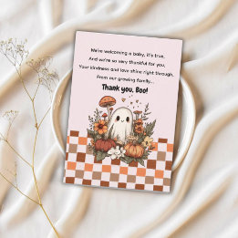 Halloween, Boo Baby Dusche Dankeskarte