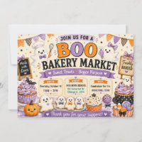 Halloween Boo Bäckerei Markt Backverkauf