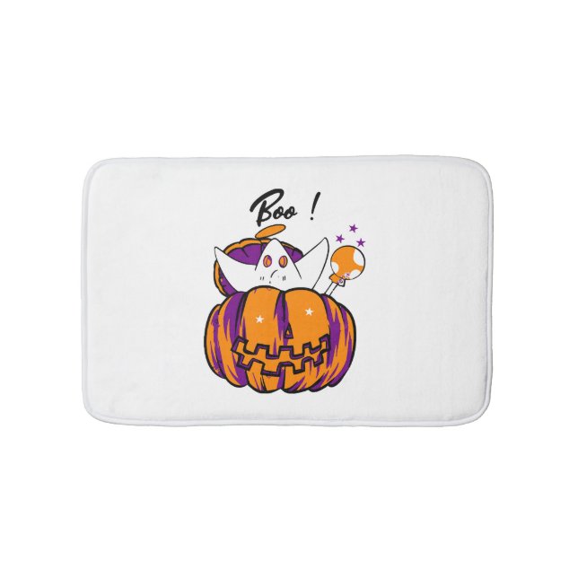 Halloween Boo Badematte (Vorderseite)