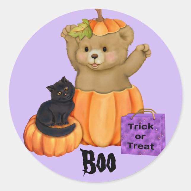 Halloween Boo Bar Stickers (Vorderseite)