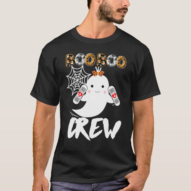 Halloween Boo Boo Crew Ghost Nurse Costume Rn Nurs T-Shirt (Vorderseite)