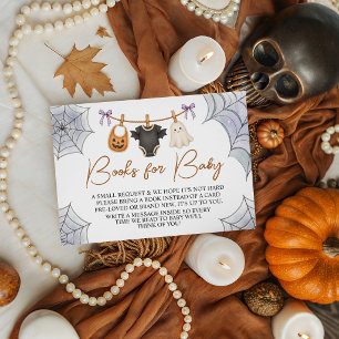 Halloween Boo Bücher für Baby-Beilagekarte Begleitkarte