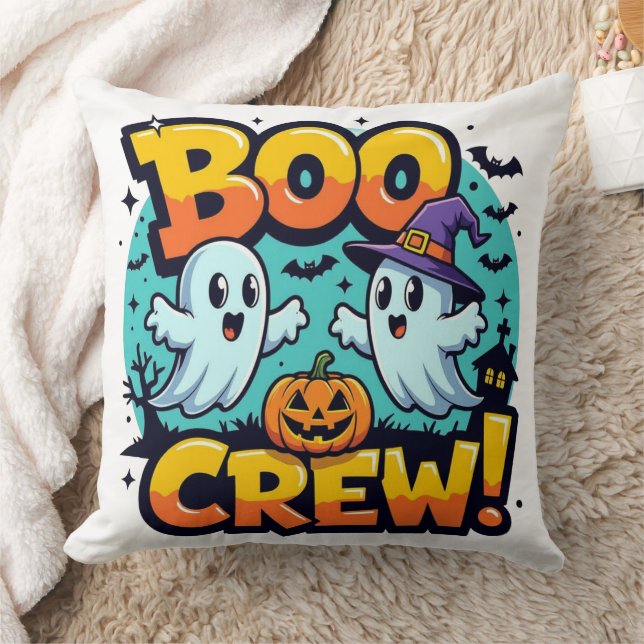 Halloween Boo Crew Kissen (Decke)