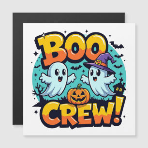 Halloween Boo Crew Magnetkarte