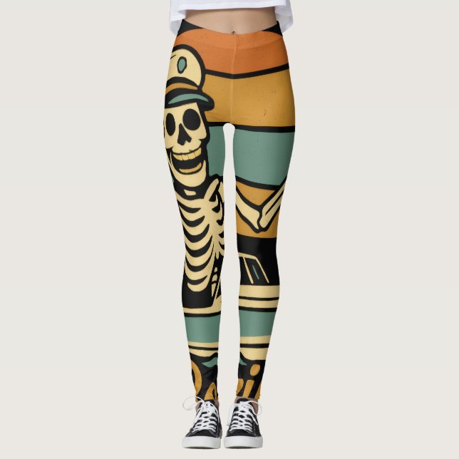 Halloween-Boo-Cruising-Leggings Leggings (Vorderseite)