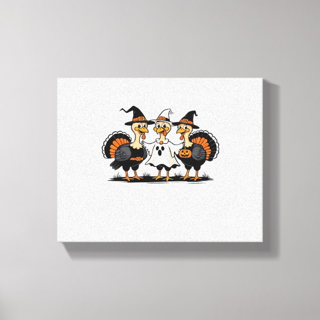 Halloween Boo, Erntedank Türkei, Spooky Leinwanddruck (Vorderseite)