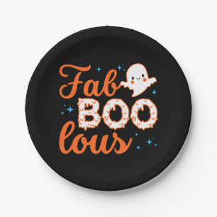 Halloween Boo Funny Pappteller