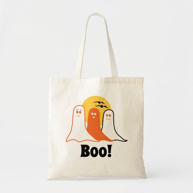 Halloween Boo Geister, Kinder, Familie Tragetasche (Vorne)