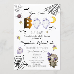 Halloween Boo Ghost Baby Dusche Einladung