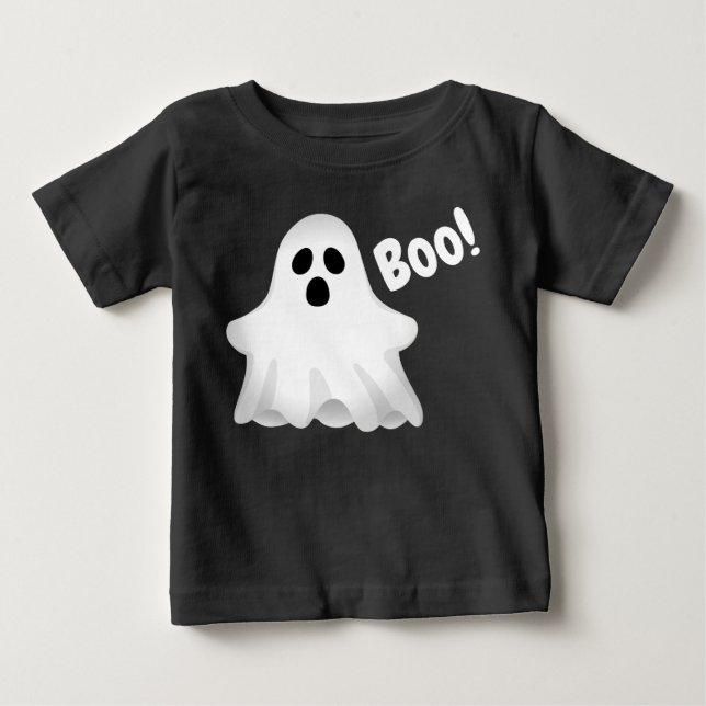 Halloween Boo Ghost Baby T - Shirt (Vorderseite)