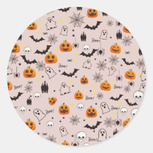 Halloween Boo Ghost Niedlich Runder Aufkleber