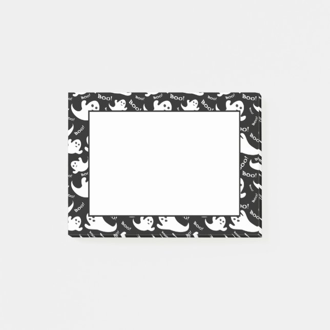Halloween Boo Ghosts Post Notes Post-it Klebezettel (Vorderseite)