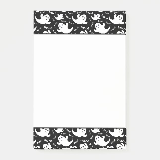 Halloween Boo Ghosts Post Notes Post-it Klebezettel (Vorderseite)