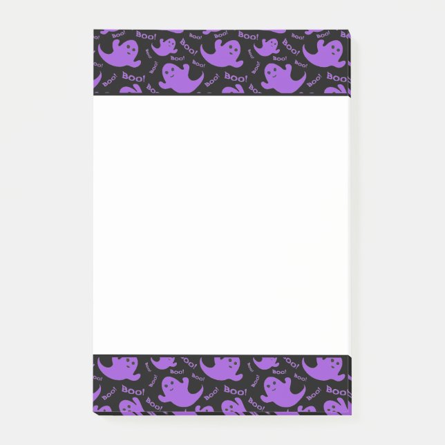 Halloween Boo Ghosts Post Notes Post-it Klebezettel (Vorderseite)