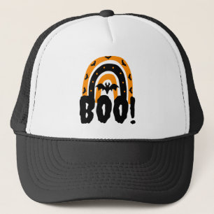 Halloween Boo Halloween Rainbow Truckerkappe