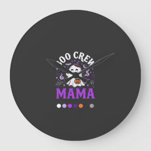 Halloween Boo Mama Magie Große Wanduhr