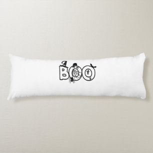 Halloween Boo mit Hexen Hat Black Cat Spider Seitenschläferkissen