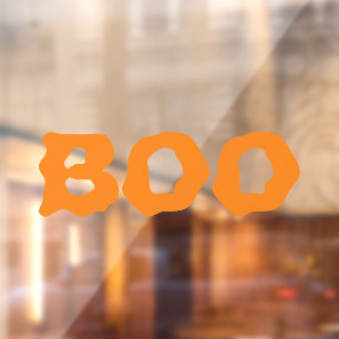 Halloween Boo Orange beängstigende und lustige De Fensteraufkleber