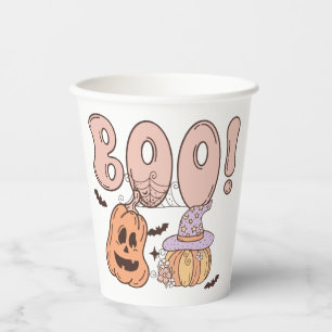 Halloween Boo Pappbecher