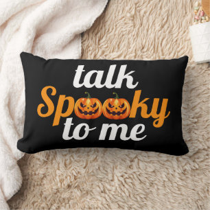 Halloween Boo Pumpkin-Vortrag sprach mit mir Lendenkissen