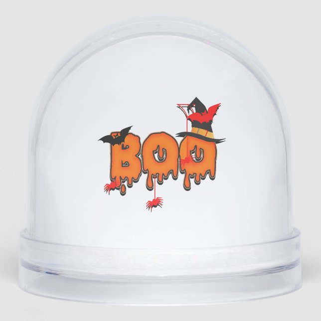 HALLOWEEN Boo             Schneekugeln (Vorderseite)