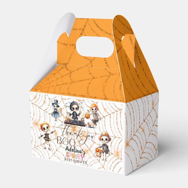 Halloween Boo Spooky Skeletons Kostümdusche Geschenkschachtel (Vorderseite)
