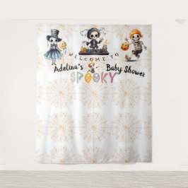 Halloween Boo Spooky Skeletons Kostümdusche Wandteppich