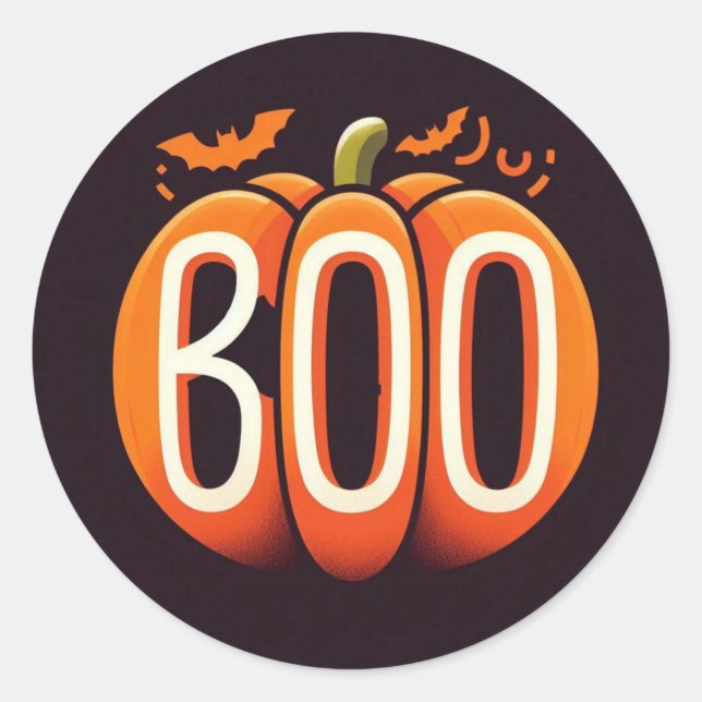 Halloween Boo Stickers (Vorderseite)