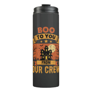 Halloween Boo To You Spukhaus-Crew-Design Thermosbecher