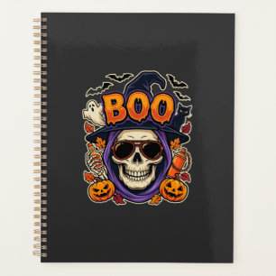Halloween Boo Totenkopf Sonnenbrille Vektor Planer