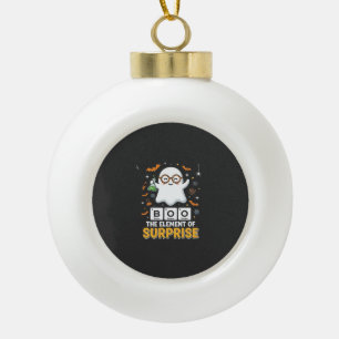 Halloween Boo Überraschungselement Geist Design_1 Keramik Kugel-Ornament