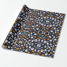 HALLOWEEN BOO UND PUMPKIN SEAMLESS PATTER