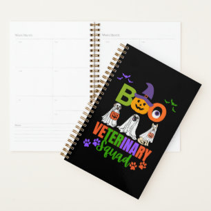 Halloween Boo Veterinary Squad Coworker Matching Planer