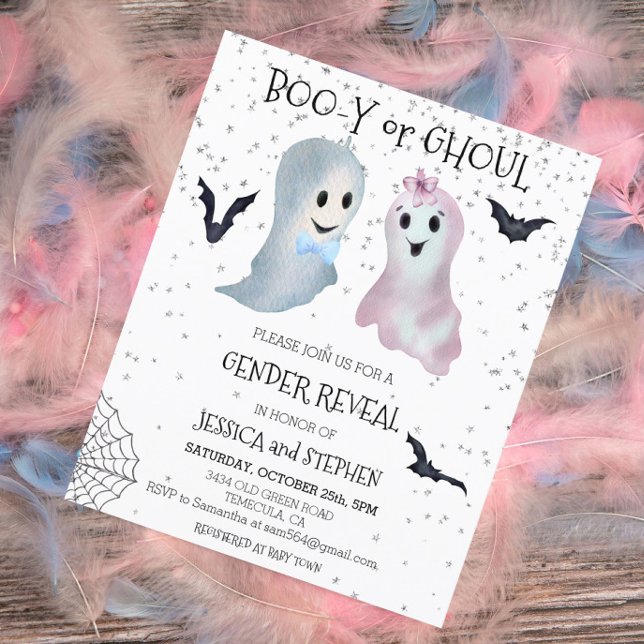 Halloween Boo-y und Ghoul Gender Reveal Ghosts (Von Creator hochgeladen)