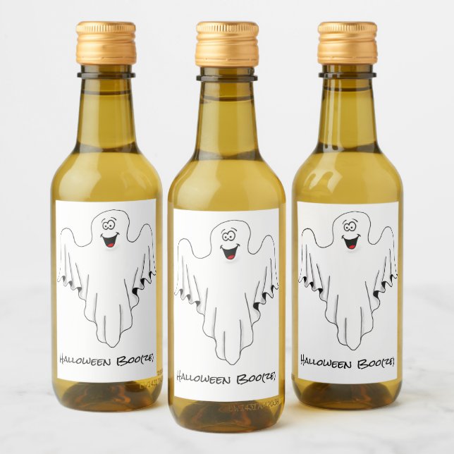 Halloween Boo(ze) Weinetikett (Flaschen)