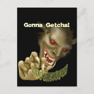 Halloween - Boogie Mann ist Gonna Get You! Postkarte
